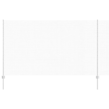 vidaXL Zaun mit Pfosten Grau 1,4 x 50 m Stahl und PVC