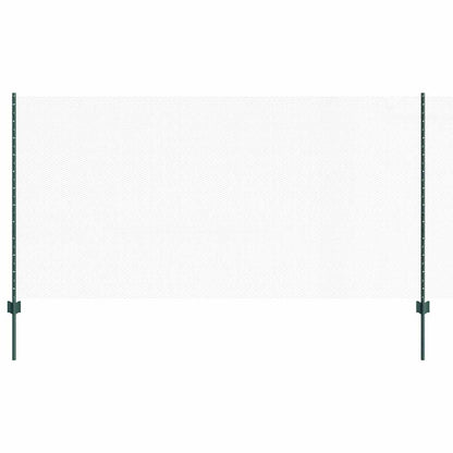 vidaXL Zaun mit Pfosten Grün 1,2 x 25 m Stahl