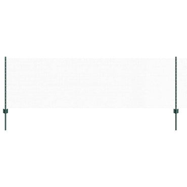 vidaXL Zaun mit Pfosten Grün 0,8 x 50 m Stahl und PVC