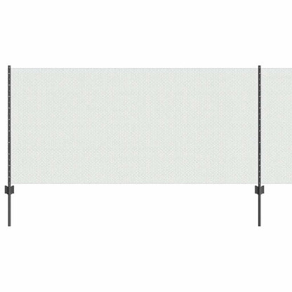 vidaXL Zaun mit Pfosten Grau 1 x 10 m Stahl und PVC