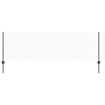 vidaXL Zaun mit Pfosten Grau 0,8 x 25 m Stahl