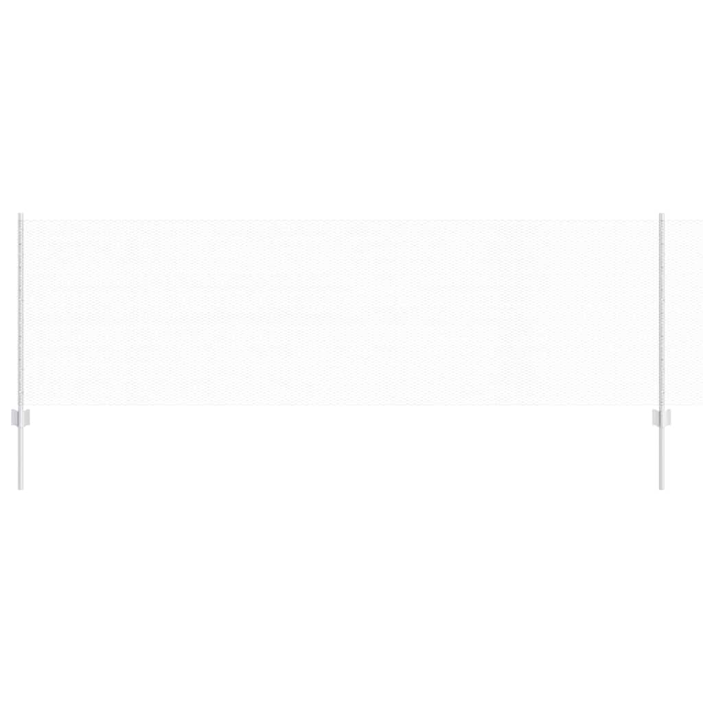 Zaun mit Pfosten Silber 0,8 x 10 m Stahl