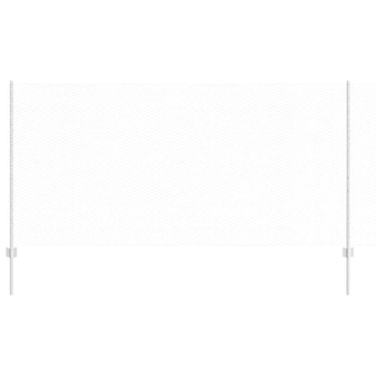 Zaun mit Pfosten Silber 1,2 x 10 m Stahl