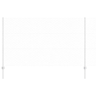 vidaXL Clôture avec poteaux Argent 1,4 x 10 m Acier