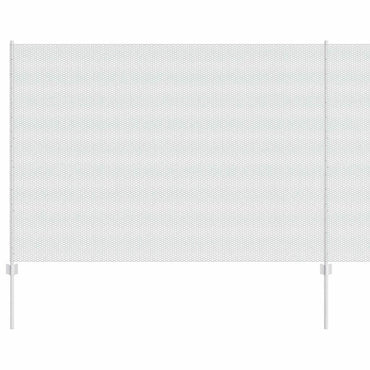 vidaXL Clôture avec poteaux argentée 1,5 x 10 m Acier