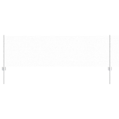 Zaun mit Pfosten Silber 0,6 x 25 m Stahl