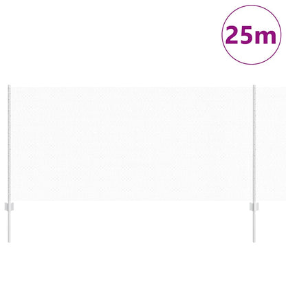 vidaXL Clôture avec poteaux Argenté 1 x 25 m Acier