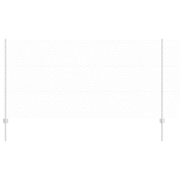 vidaXL Zaun mit Pfosten Silber 1,2 x 25 m Stahl