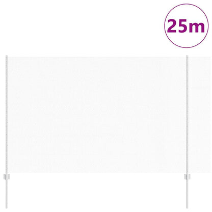 Zaun mit Pfosten Silber 1.6 x 25 m Stahl