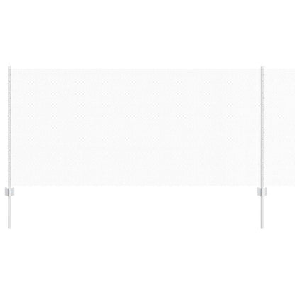 Zaun mit Pfosten Silber 1 x 50 m Stahl