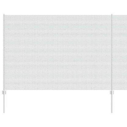 Zaun mit Pfosten Silber 1,6 x 50 m Stahl