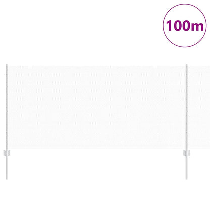 vidaXL Clôture avec poteaux Argent 1 x 100 m Acier