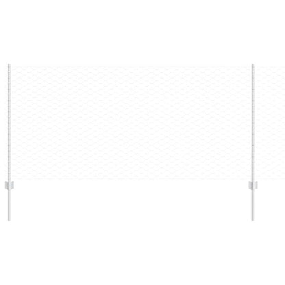 vidaXL Clôture avec poteaux Argent 1 x 100 m Acier