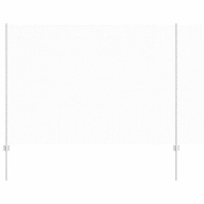 Zaun mit Pfosten Silber 1,6 x 100 m Stahl