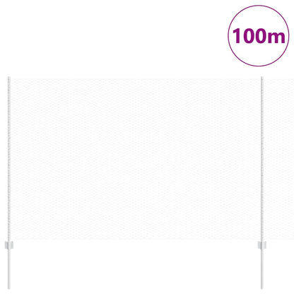 vidaXL Clôture avec poteaux Argent 1,6 x 100 m Acier
