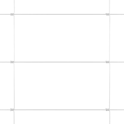 Zaun mit Pfosten Silber 1,2 x 25 m Stahl