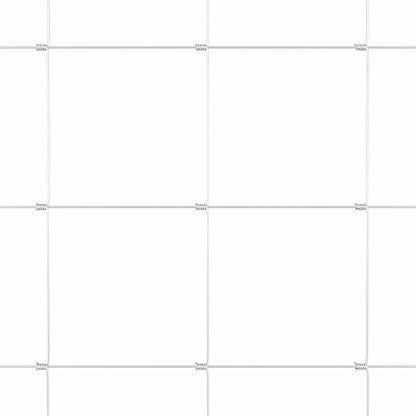 Zaun mit Pfosten Silber 1,2 x 50 m Stahl