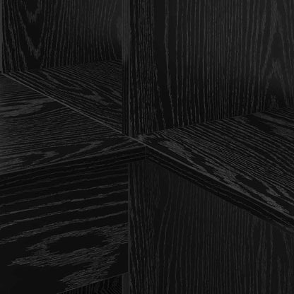 vidaXL Bureau d'angle Noir aspect chêne 101,5 x 149,5 x 149,5 cm