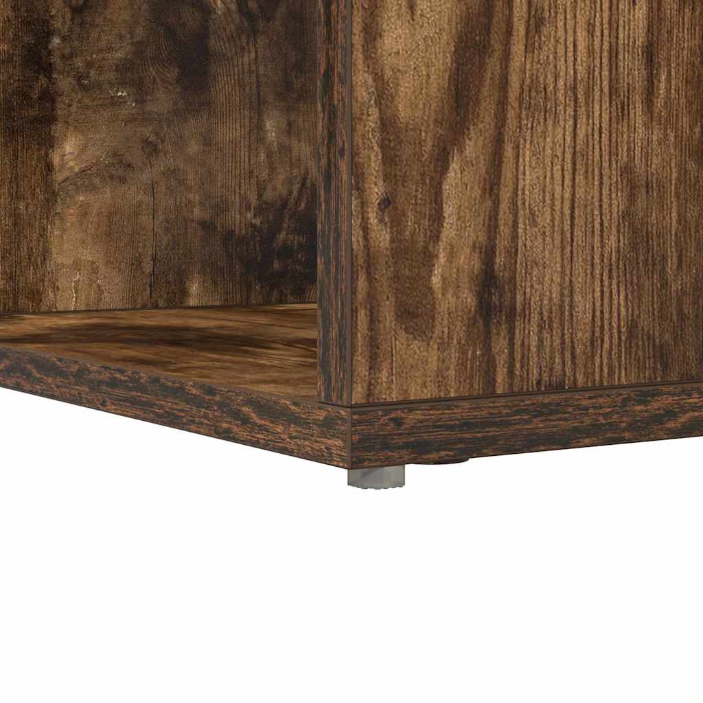vidaXL Bureau d'angle Chêne fumé 101,5 x 149,5 x 149,5 cm