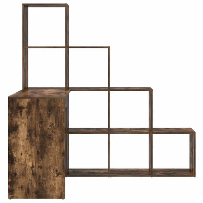 vidaXL Bureau d'angle Chêne fumé 101,5 x 149,5 x 149,5 cm