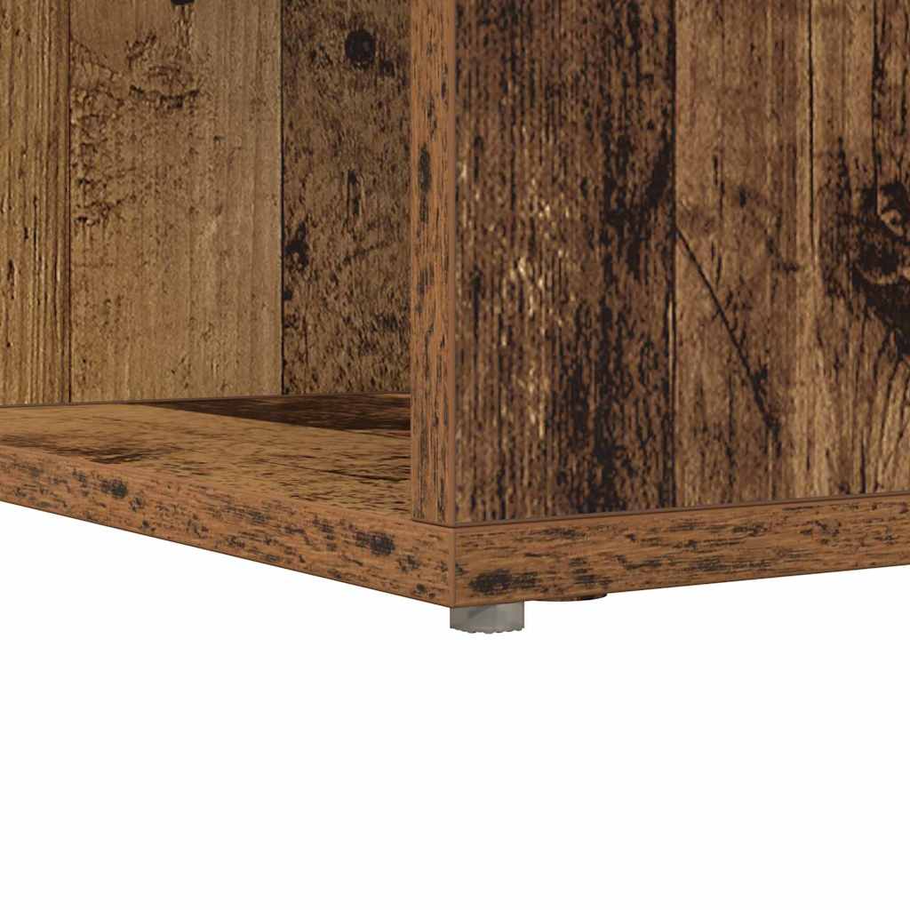 vidaXL Bureau d'angle en bois de récupération 101,5 x 149,5 x 149,5 cm Bois d'ingénierie