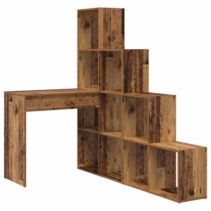 vidaXL Bureau d'angle en bois de récupération 101,5 x 149,5 x 149,5 cm Bois d'ingénierie