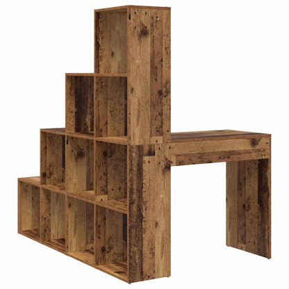 vidaXL Bureau d'angle en bois de récupération 101,5 x 149,5 x 149,5 cm Bois d'ingénierie