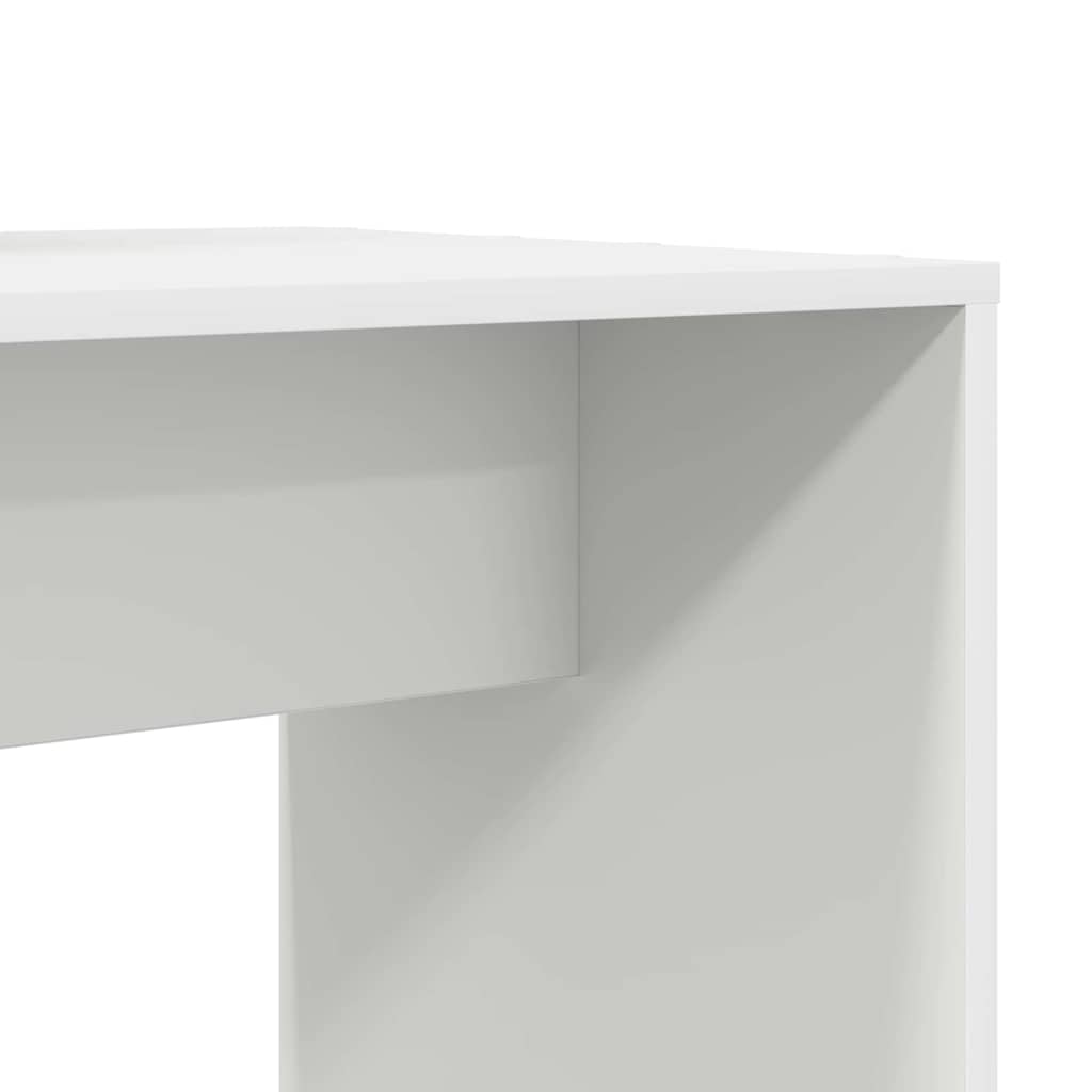 vidaXL Schreibtisch mit Regal Weiß 138,5 x 55 x 143 cm Holzwerkstoff