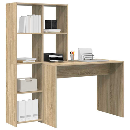 Schreibtisch Sonoma-Eiche 138,5 x 55 x 143 cm Holzwerkstoff