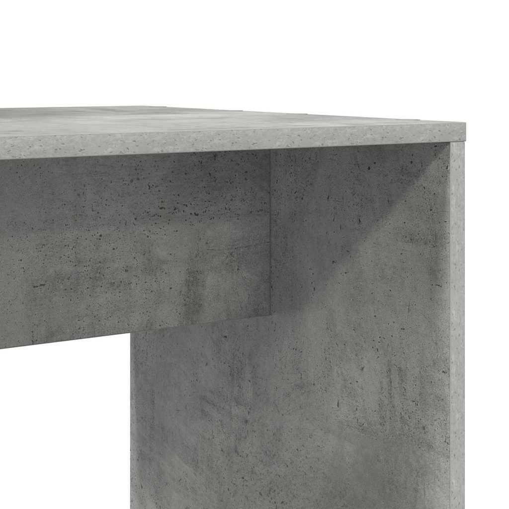 vidaXL Schreibtisch Beton Grau 138,5 x 55 x 143 cm Holzwerkstoff