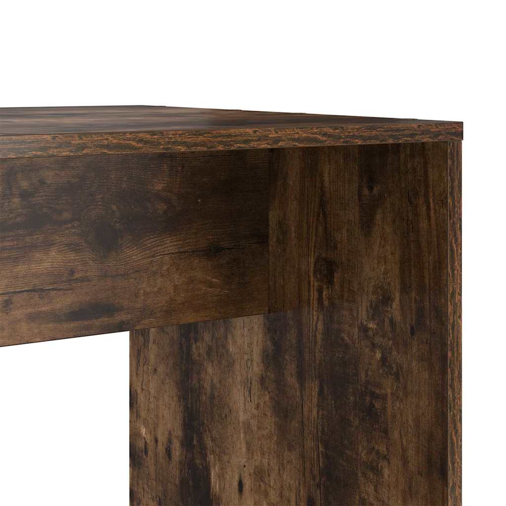 vidaXL Schreibtisch mit Regal Geräucherte Eiche 138,5 x 55 x 143 cm