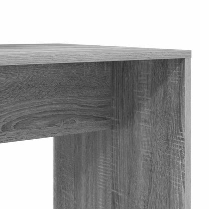 vidaXL Schreibtisch Graues Sonoma 138,5 x 55 x 143 cm Holzwerkstoff