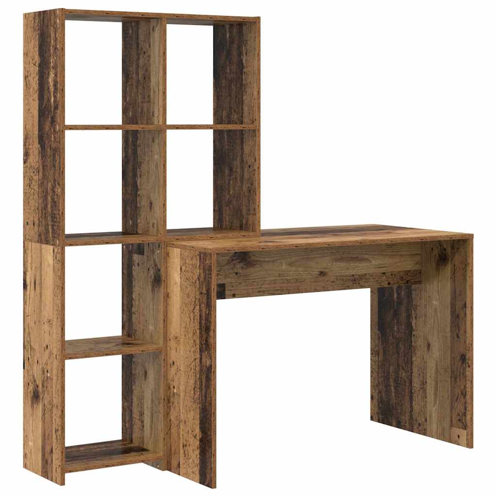 Schreibtisch Altholz 138,5 x 55 x 143 cm Holzwerkstoff