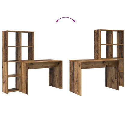Schreibtisch Altholz 138,5 x 55 x 143 cm Holzwerkstoff
