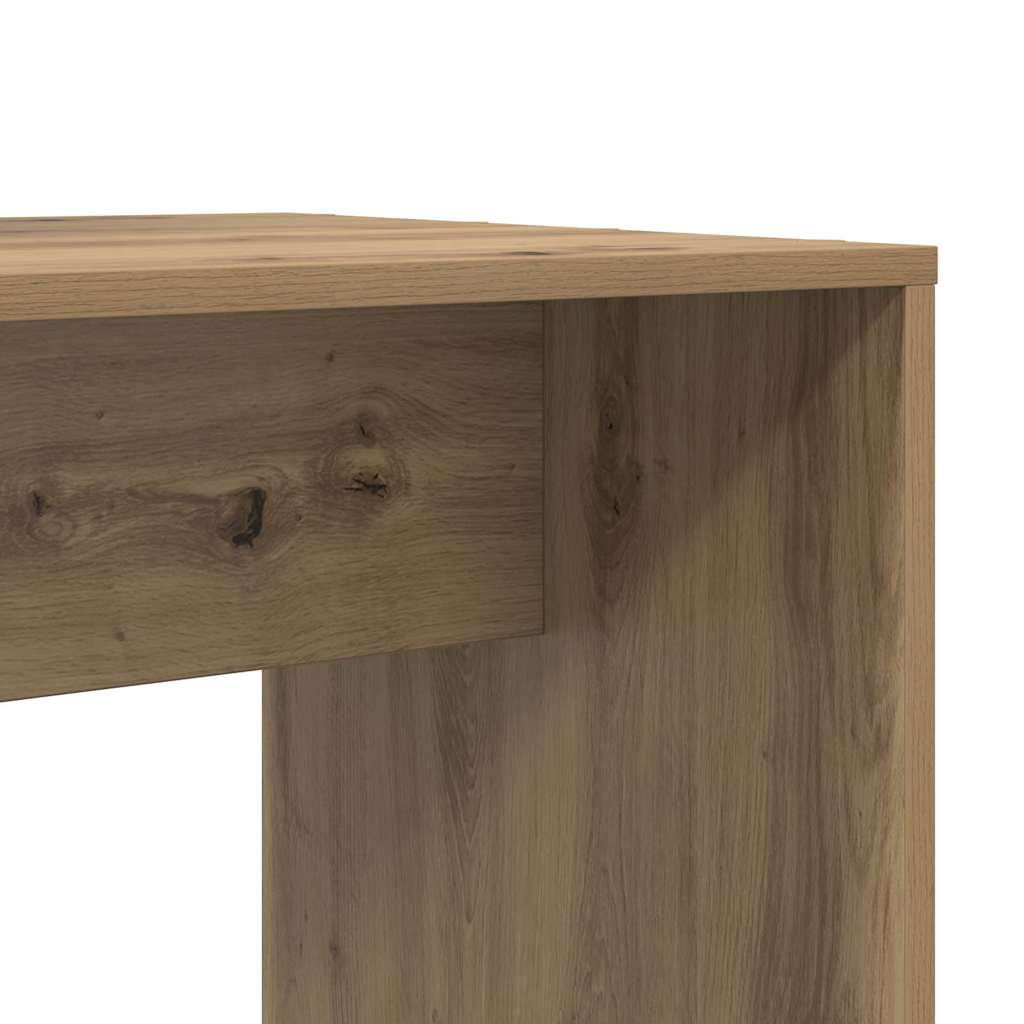 vidaXL Schreibtisch Artisan-Eiche 138,5 x 55 x 143 cm Holzwerkstoff