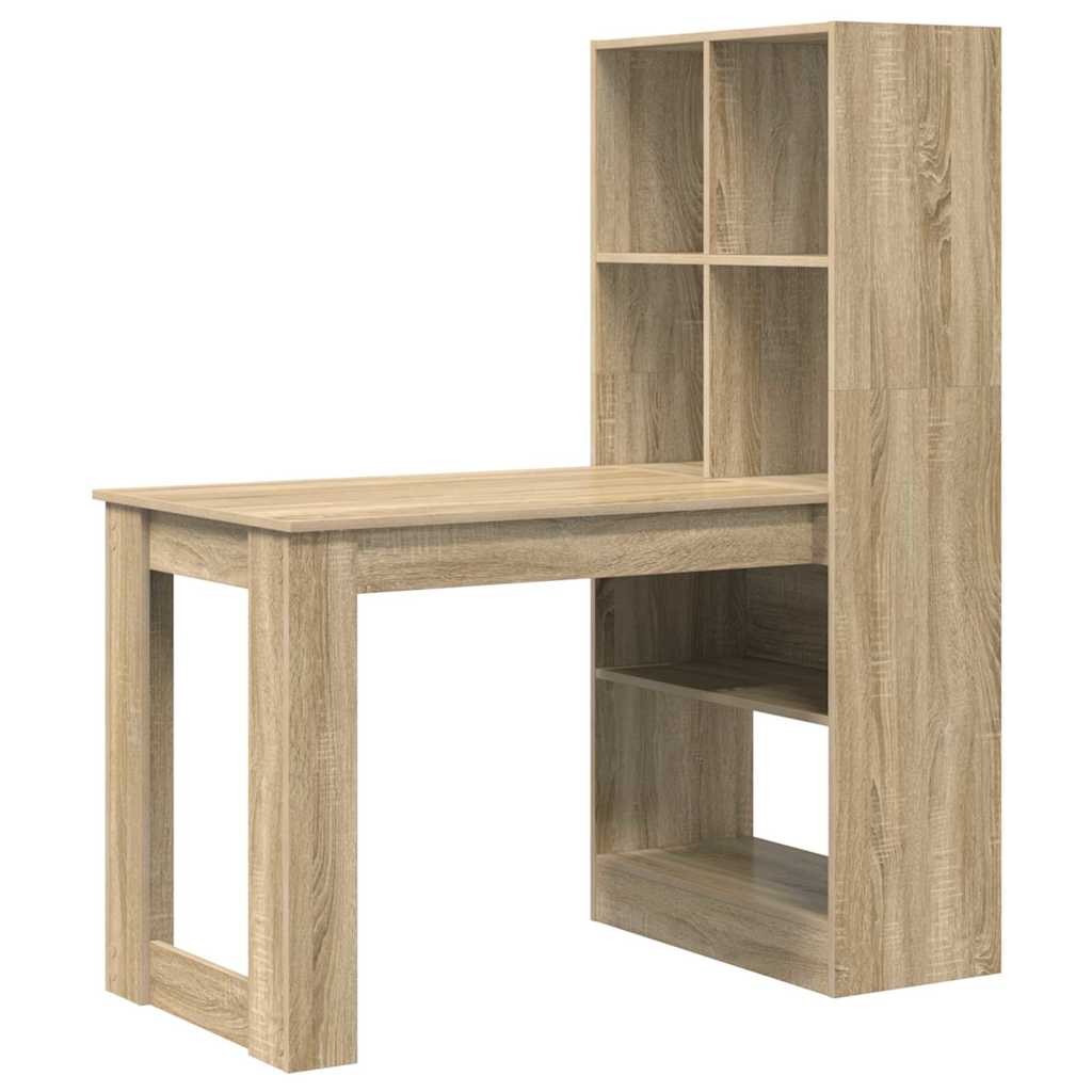 Schreibtisch Sonoma-Eiche 122 x 67 x 145 cm Holzwerkstoff