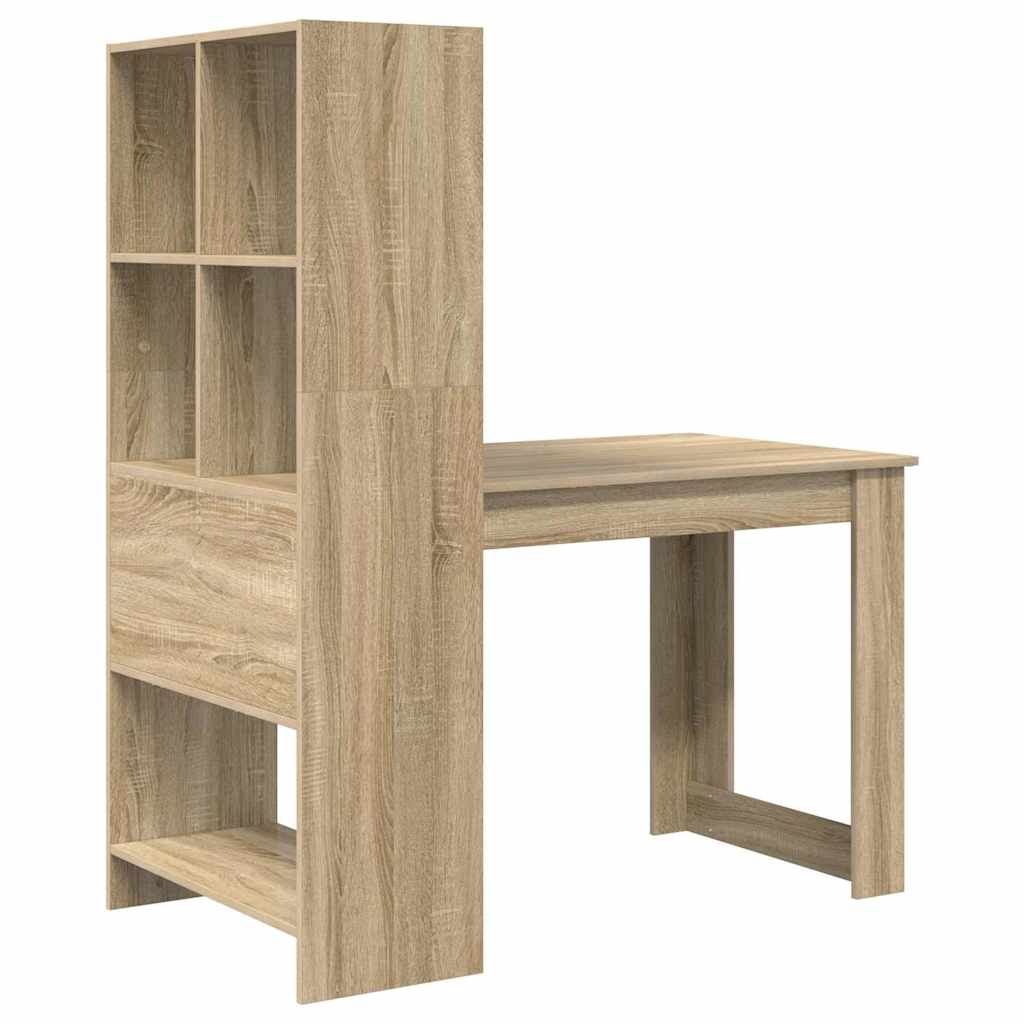 Schreibtisch Sonoma-Eiche 122 x 67 x 145 cm Holzwerkstoff