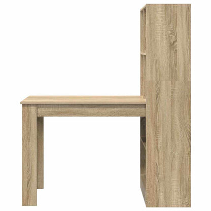 Schreibtisch Sonoma-Eiche 122 x 67 x 145 cm Holzwerkstoff