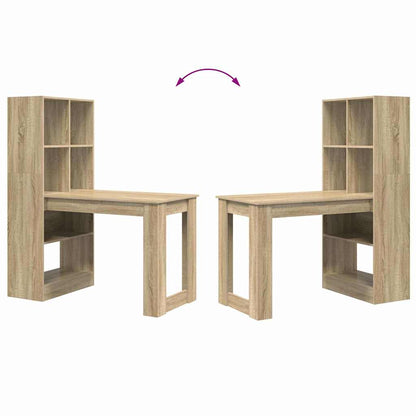Schreibtisch Sonoma-Eiche 122 x 67 x 145 cm Holzwerkstoff