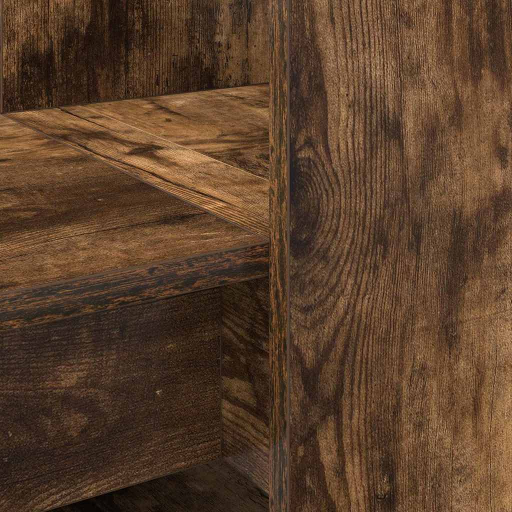 vidaXL Bureau Chêne Fumé 122 x 67 x 145 cm Bois d'ingénierie