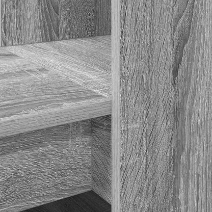vidaXL Bureau gris sonoma 122 x 67 x 145 cm Bois d'ingénierie