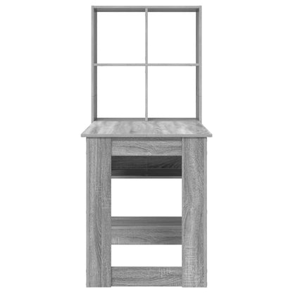 vidaXL Bureau gris sonoma 122 x 67 x 145 cm Bois d'ingénierie