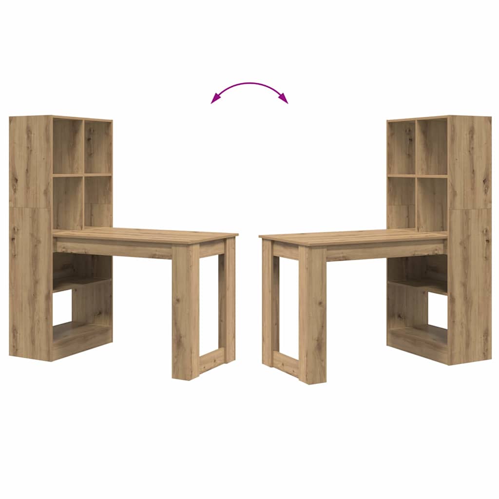 Schreibtisch Artisan-Eiche 122 x 67 x 145 cm Holzwerkstoff