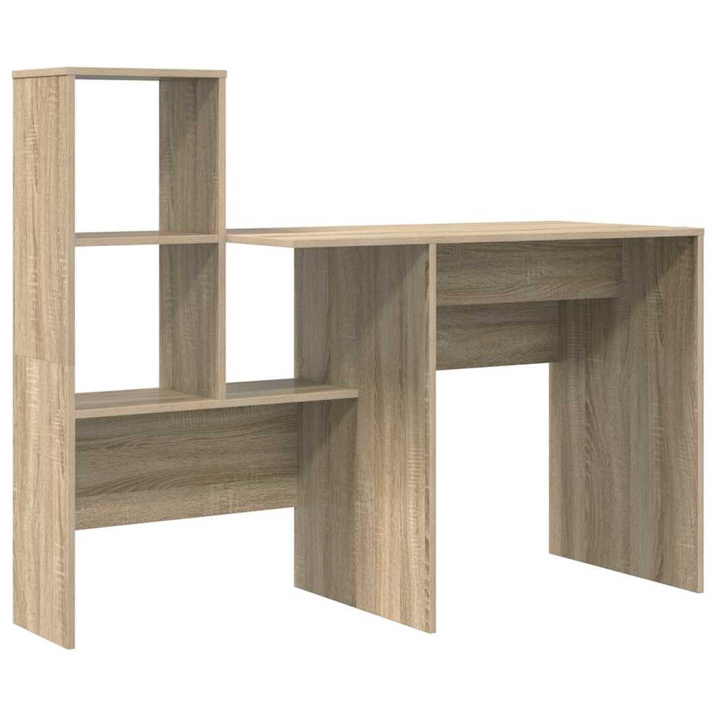 vidaXL Bureau chêne Sonoma 131,5 x 50 x 106,5 cm Bois d'ingénierie