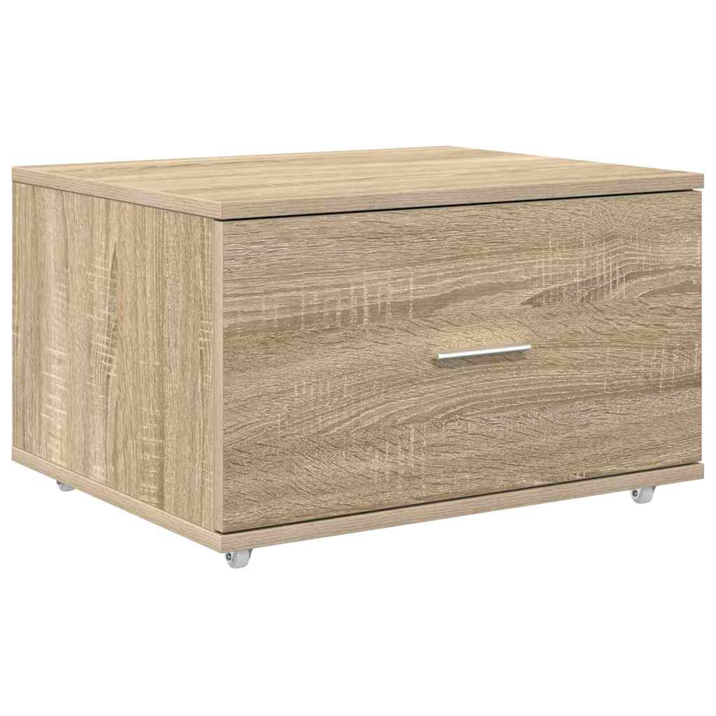 vidaXL Bureau chêne Sonoma 131,5 x 50 x 106,5 cm Bois d'ingénierie
