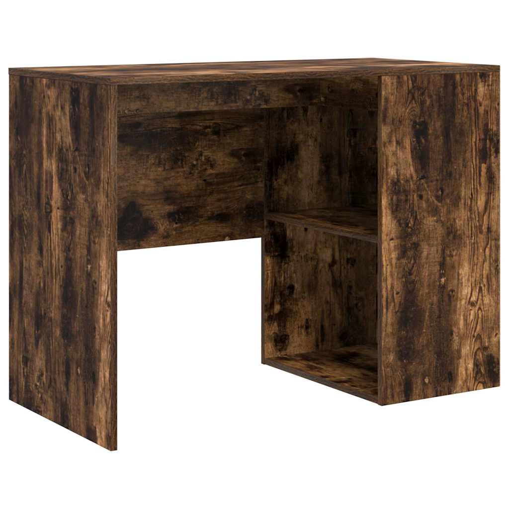 vidaXL Eck-Schreibtisch Geräucherte Eiche 102 x 88 x 75 cm