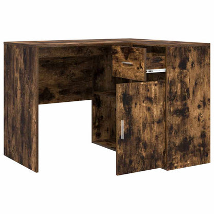 vidaXL Eck-Schreibtisch Geräucherte Eiche 102 x 88 x 75 cm