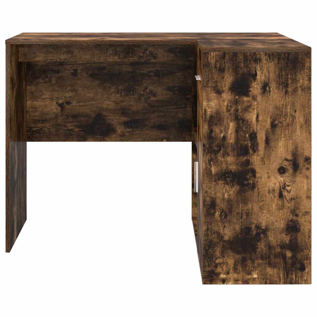 vidaXL Eck-Schreibtisch Geräucherte Eiche 102 x 88 x 75 cm