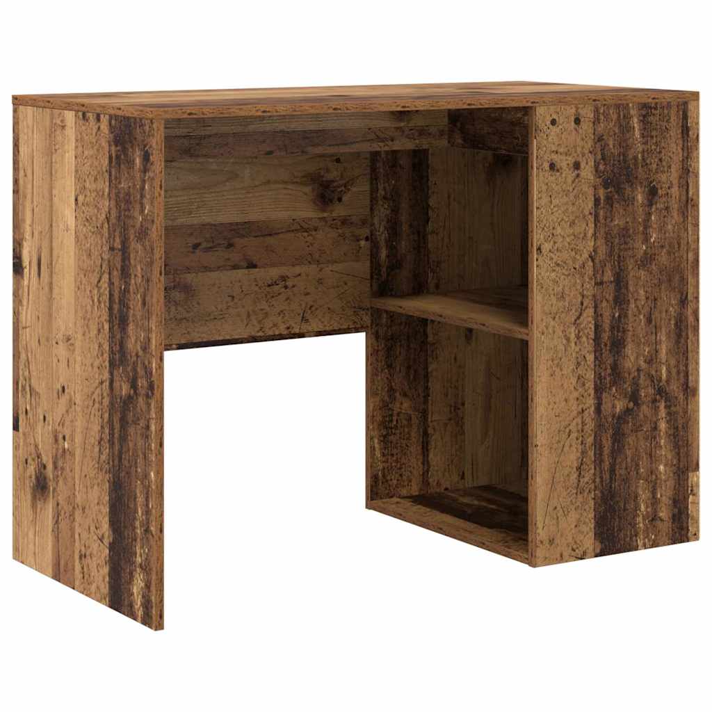 vidaXL Eck-Schreibtisch mit Schubladen Altholz 102 x 88 x 75 cm