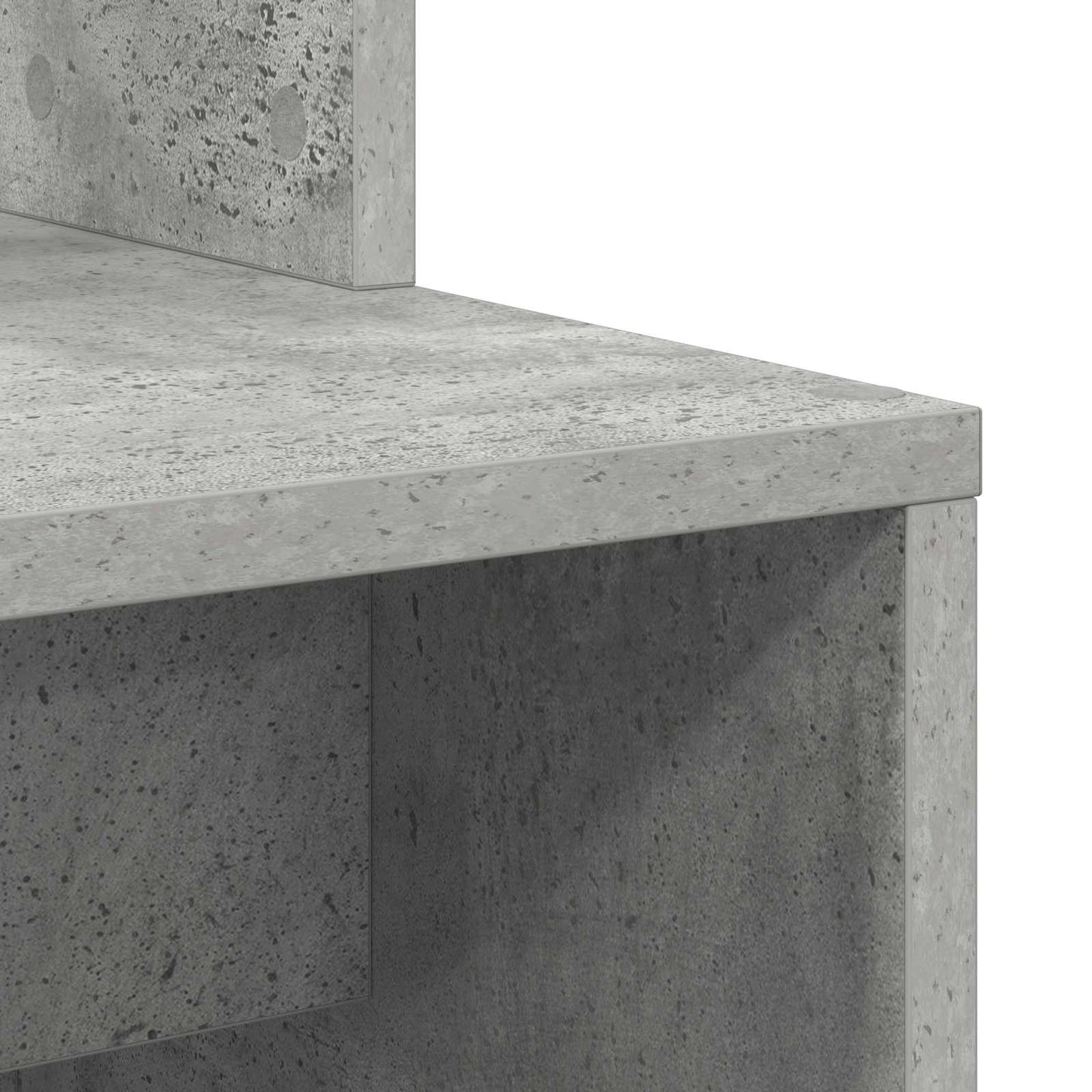 vidaXL Schreibtisch 2 pcs Beton Grau
